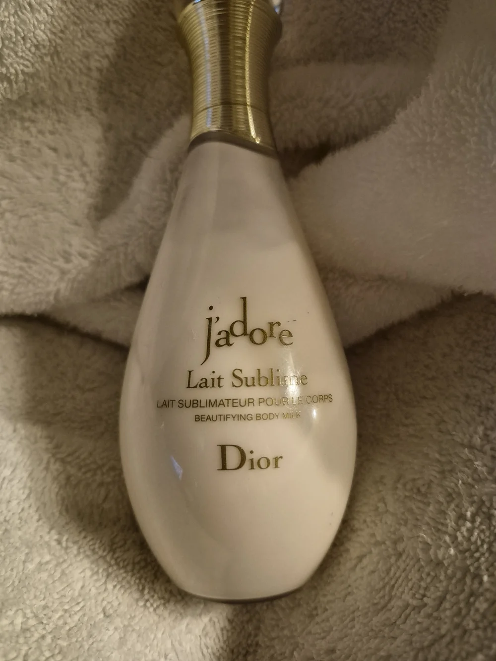 Dior Black Leather Cosmetic Pouch with J'adore Lait Sublime - Picture 4 of 6